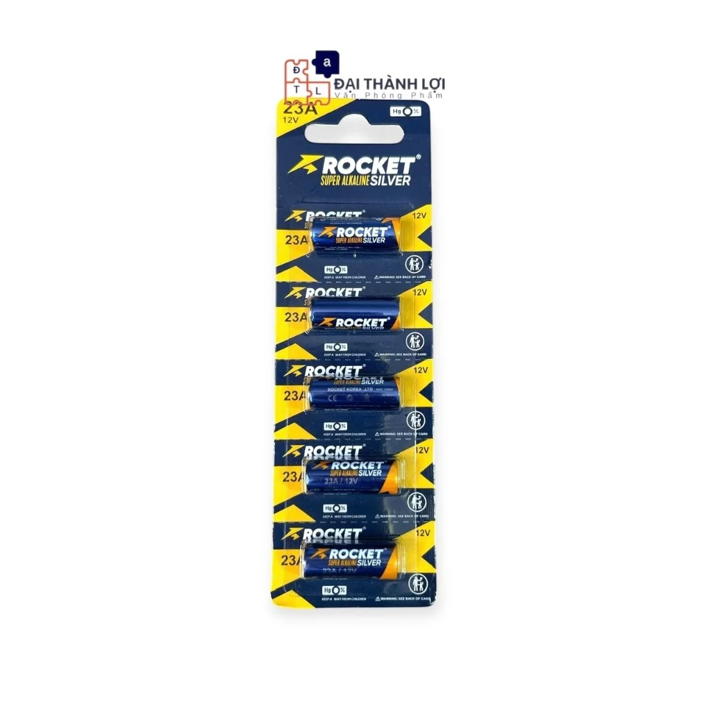Pin 23A 12V ROCKET alkaline, pin của cuốn, pin chuông cửa nhà 12V tuổi thọ cao