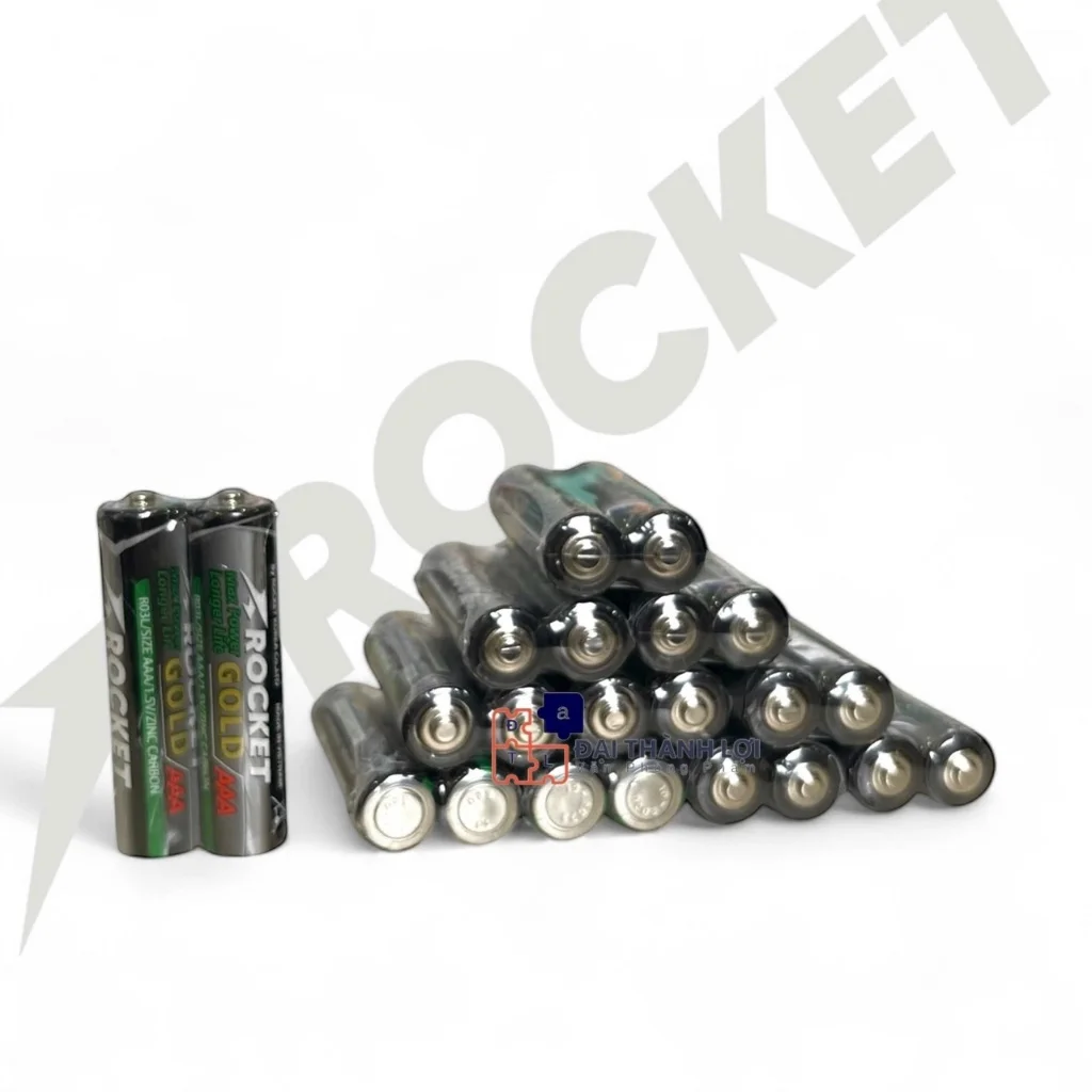 Pin AAA (3A) 1,5V Vỏ sắt Siêu Bền , Siêu Cứng , Không chảy nước - Hàng chính hãng