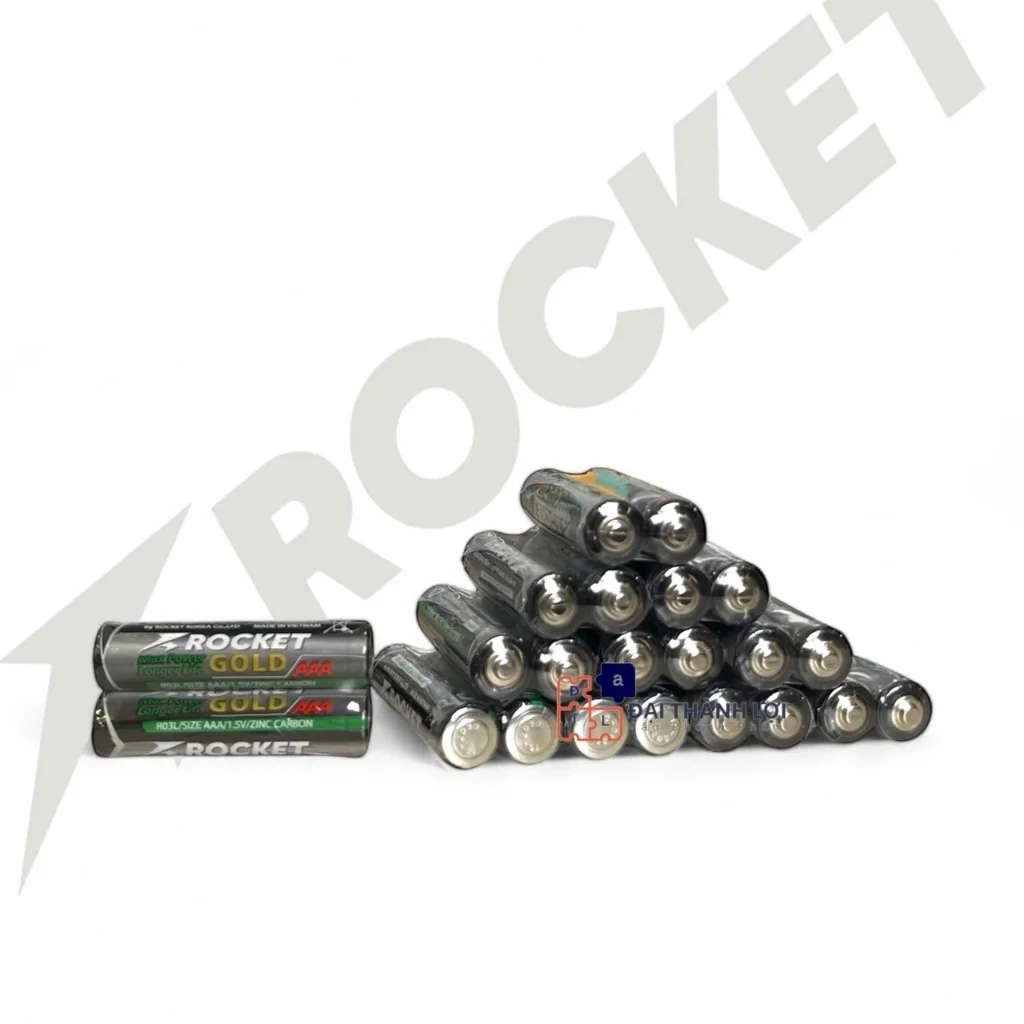 Pin AAA (3A) 1,5V Vỏ sắt Siêu Bền , Siêu Cứng , Không chảy nước - Hàng chính hãng