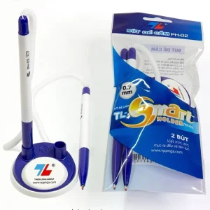 Sét 2 Bút Đế Cắm Bàn Bút bi cặp gắn bàn Thiên Long PH-02 màu xanh (Cặp)