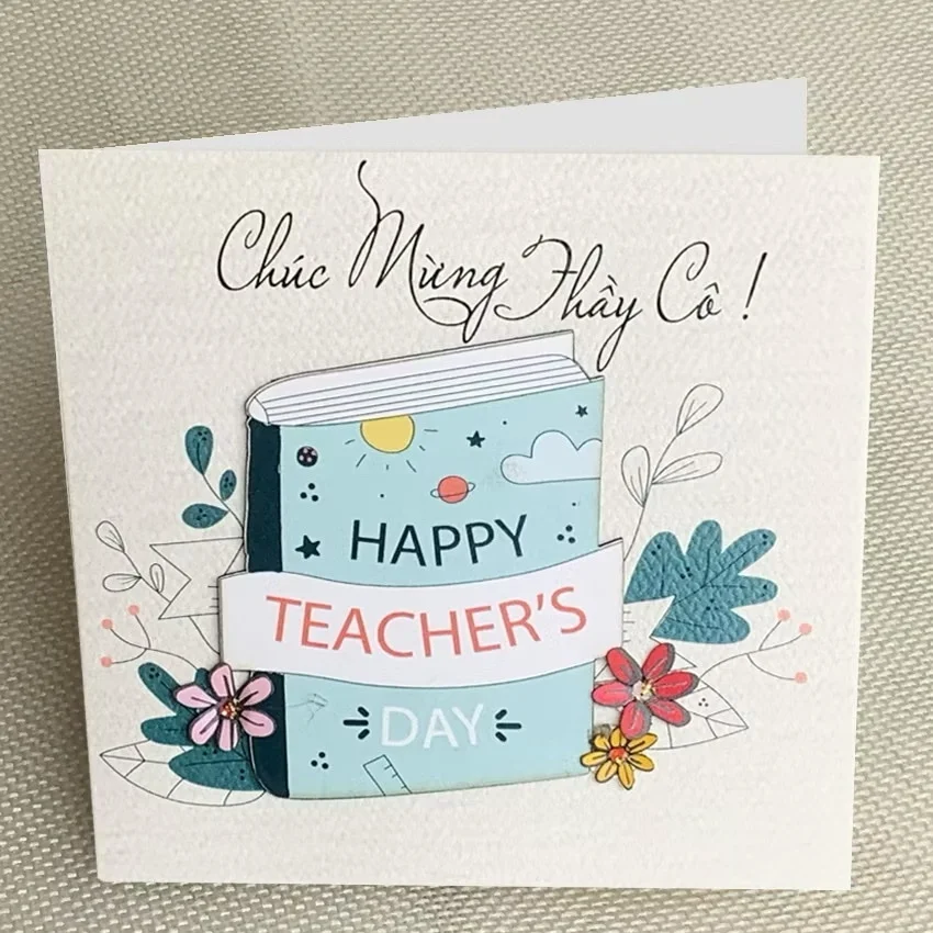 Tấm Thiệp chúc mừng 20/11, thiệp mừng thầy cô 20-11 nhỏ