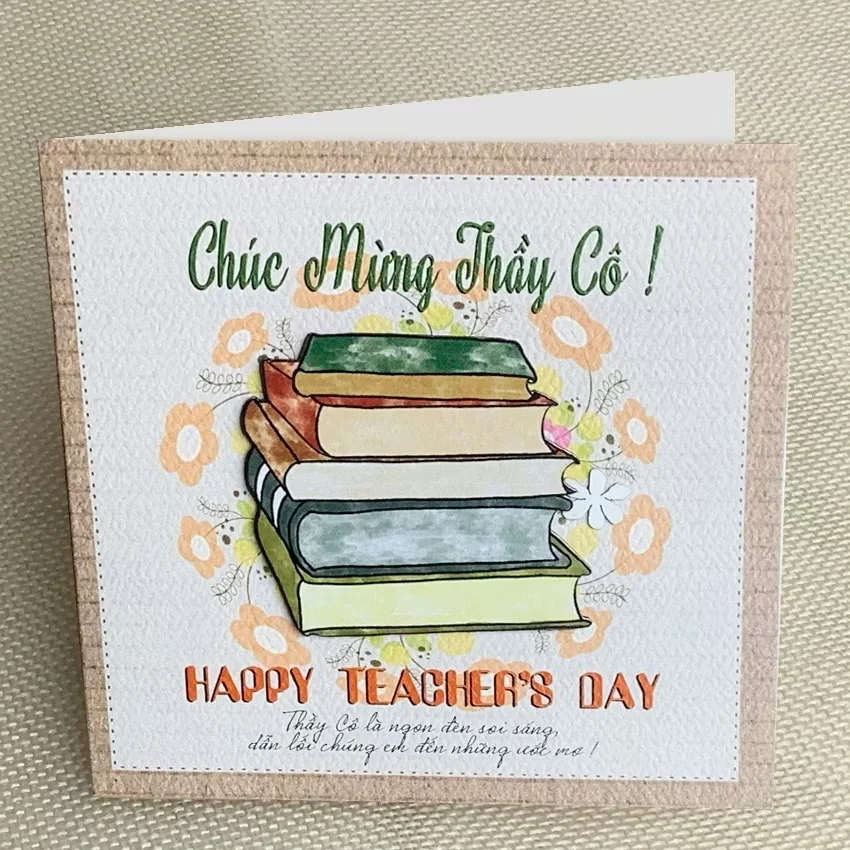 Tấm Thiệp chúc mừng 20/11, thiệp mừng thầy cô 20-11 nhỏ
