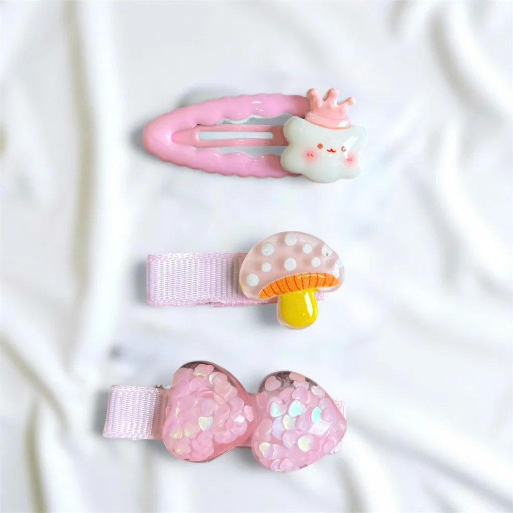 Kẹp tóc cho bé gái 14 chi tiết nhiều màu sắc họa tiết dễ thương