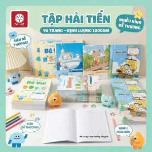 Tập Vở Hải Tiến 96 Trang Kích Thước 156x205mm Độ Dày 100 Gsm (Dày)