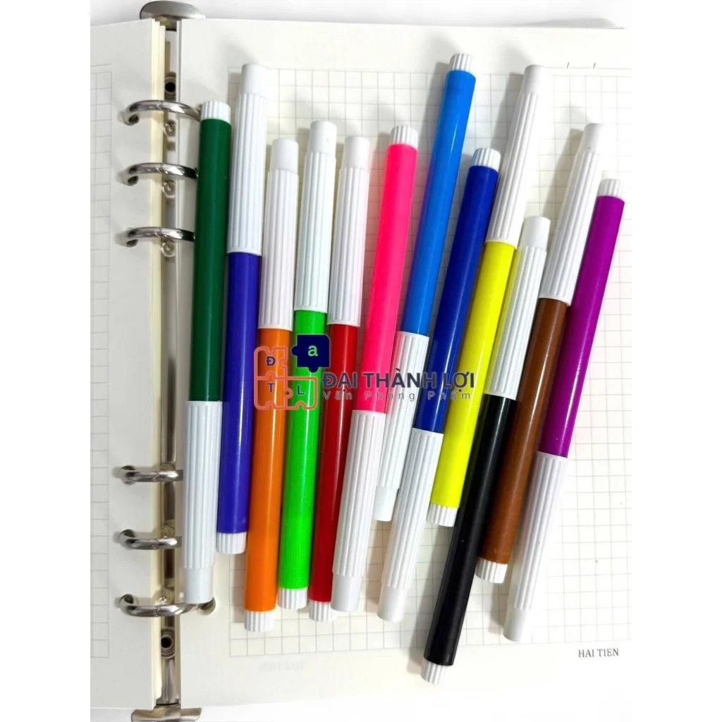 Bút lông dạ con ong hôp 12 cây