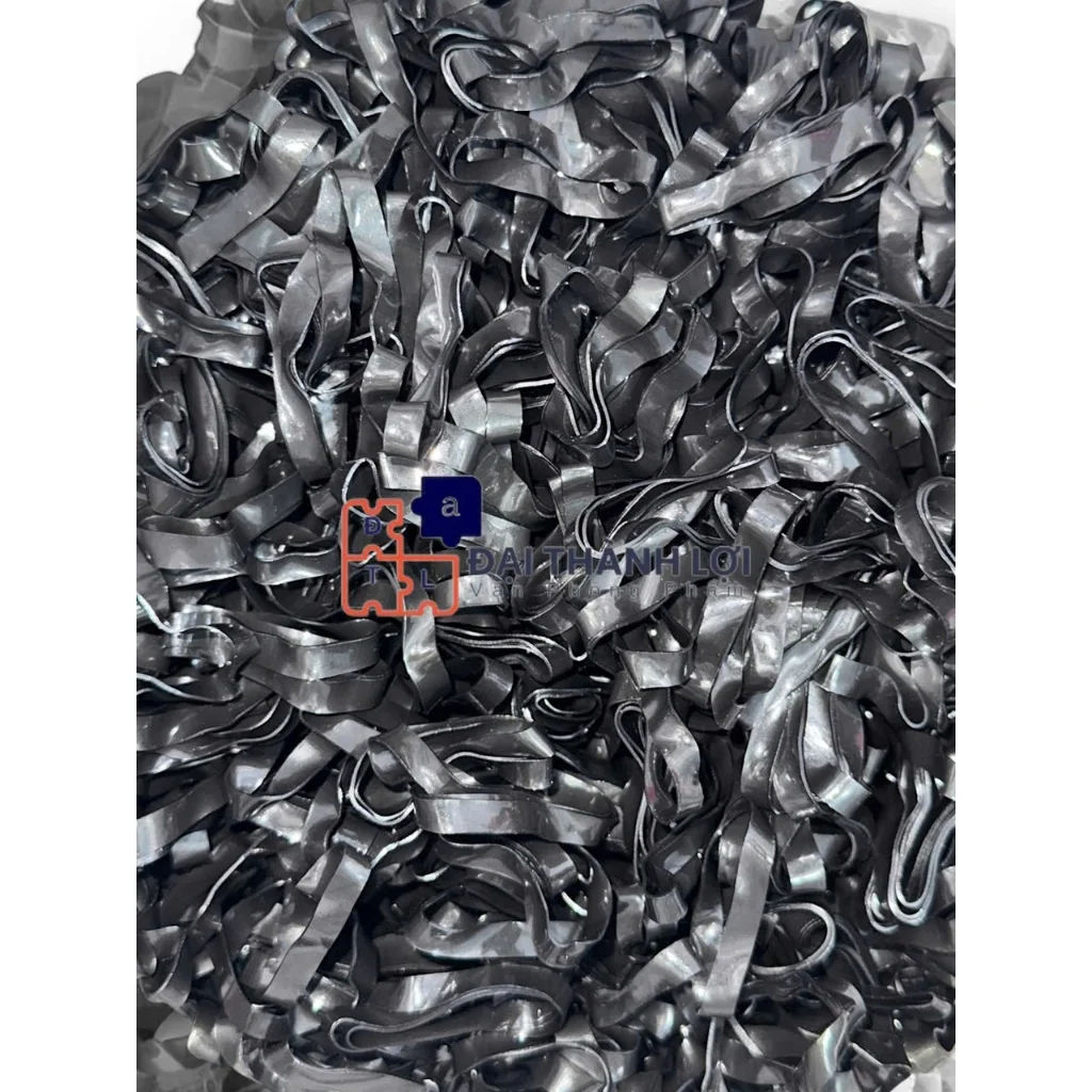 1KG Chun( Thun )Nịt Đen Chun Nịt Màu, Chun Buộc Tóc Siêu Dai Siêu Rẻ, Túi 1kg thun cột tóc nhiều loại