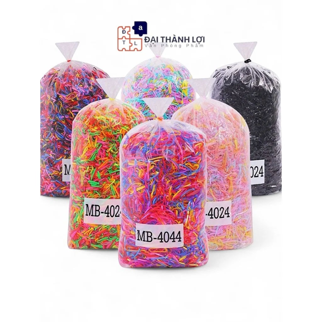 1kg thun buộc tóc hàng loại 1 dai bền nhiều màu