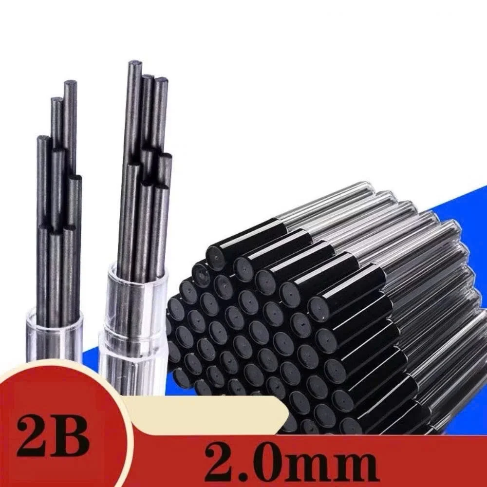 Ống Ruột Chì Bấm Ngòi 2.0mm 2B 8103 dùng cho Bút Chì Bấm ruột to Chất lượng tốt (10 Ruột/Ống)