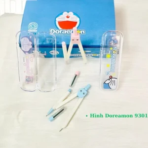 Compa/ Compass Bút Chì Bấm Vẽ Kỹ Thuật Doremon 9301 Thân Kim Loại không gỉ Kèm Ống ruột