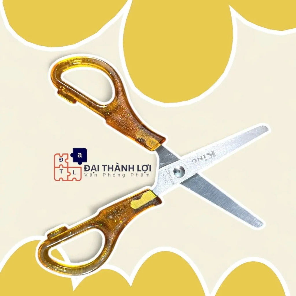 Kéo TC-120 Xà Cừ/ Kéo Đồi Mồi/ Kéo Cắt Giấy CỠ TRUNG Dài 17,2Cm Vân Sơn/ King TC 120 Thép Không Gỉ