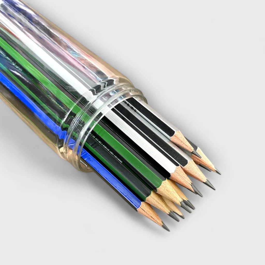 Bút Chì Gỗ FLEX-GP001 Ruột Chì HB, Thân Lục Giác, Màu Đậm, Dễ Tẩy