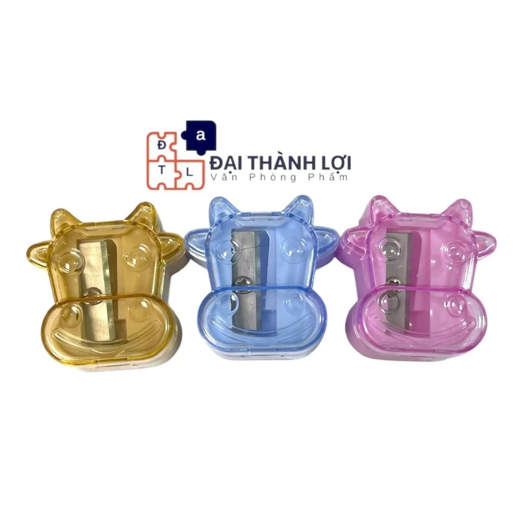 32 Đồ Chuốt Bút Viết Chì / Đồ Gọt Bút Viết Chì Hình chú Bò Siêu Bén, Nhỏ Gọn, Cao Cấp