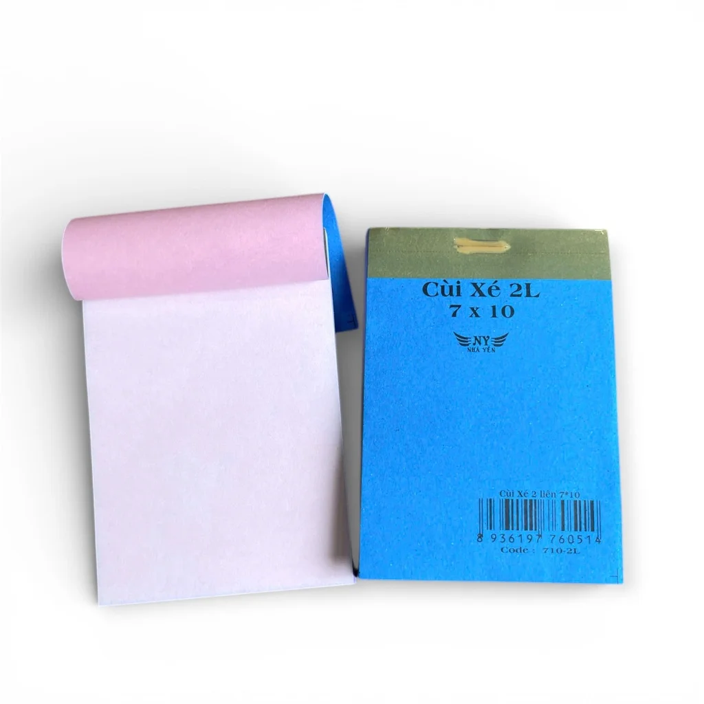 10/30/50 CUỐN CÙI XÉ 2 LIÊN NY (7 x 10 CM) Sổ Ghi Chú, Hóa Đơn Bán Lẻ Tiện Lợi