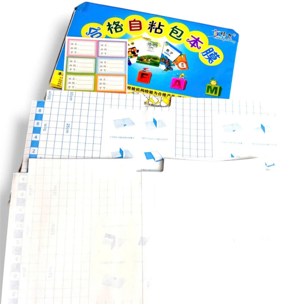 50/100 Tờ Decal Dán Bọc Tập Sách – Loại Tốt, Chống Thấm Nước, Chống Rách