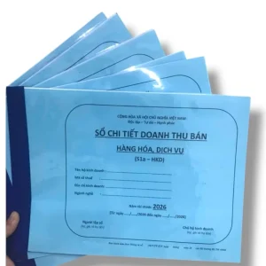 5/10 CUỐN SỔ S1A (100 Trang) SỔ CHI TIẾT DOANH THU, HÀNG HÓA-THEO CHẾ ĐỘ KẾ TOÁN CHO HỘ /CÁ NHÂN KINH DOANH