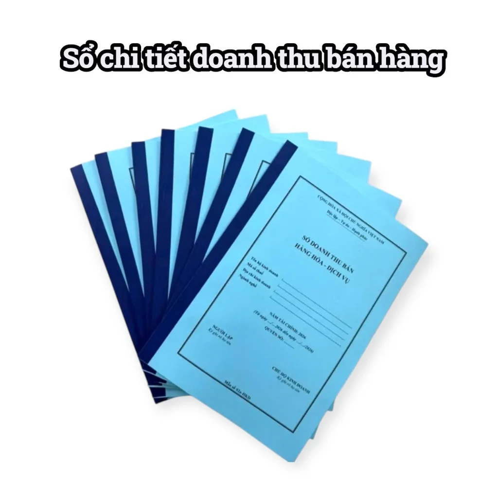 5/10 CUỐN SỔ S1A (100 Trang) SỔ CHI TIẾT DOANH THU, HÀNG HÓA-THEO CHẾ ĐỘ KẾ TOÁN CHO HỘ /CÁ NHÂN KINH DOANH