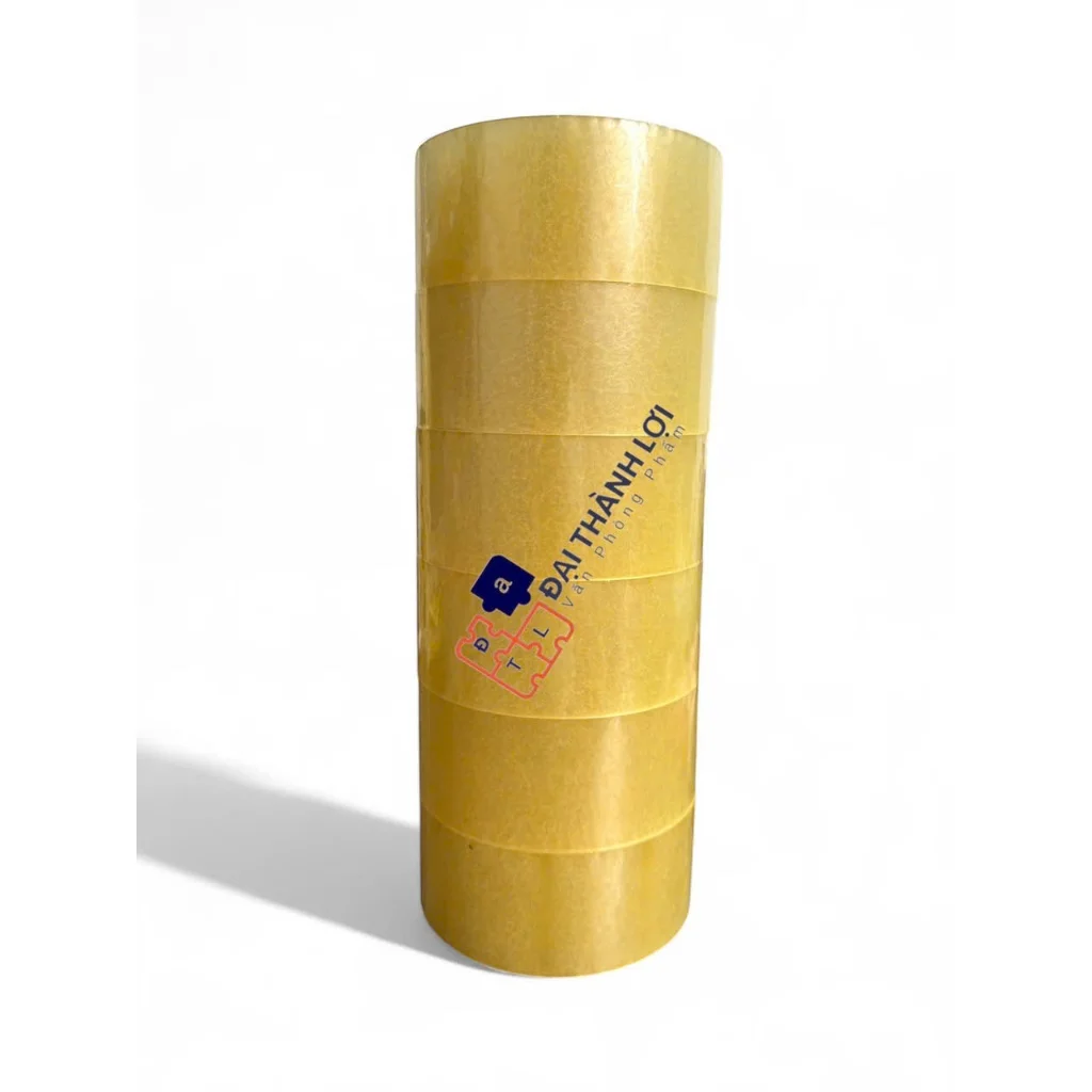 Băng keo trong, đục 120 yard 1kg2(1 CÂY 6 CUỘN) LÕI MỎNG 5mm