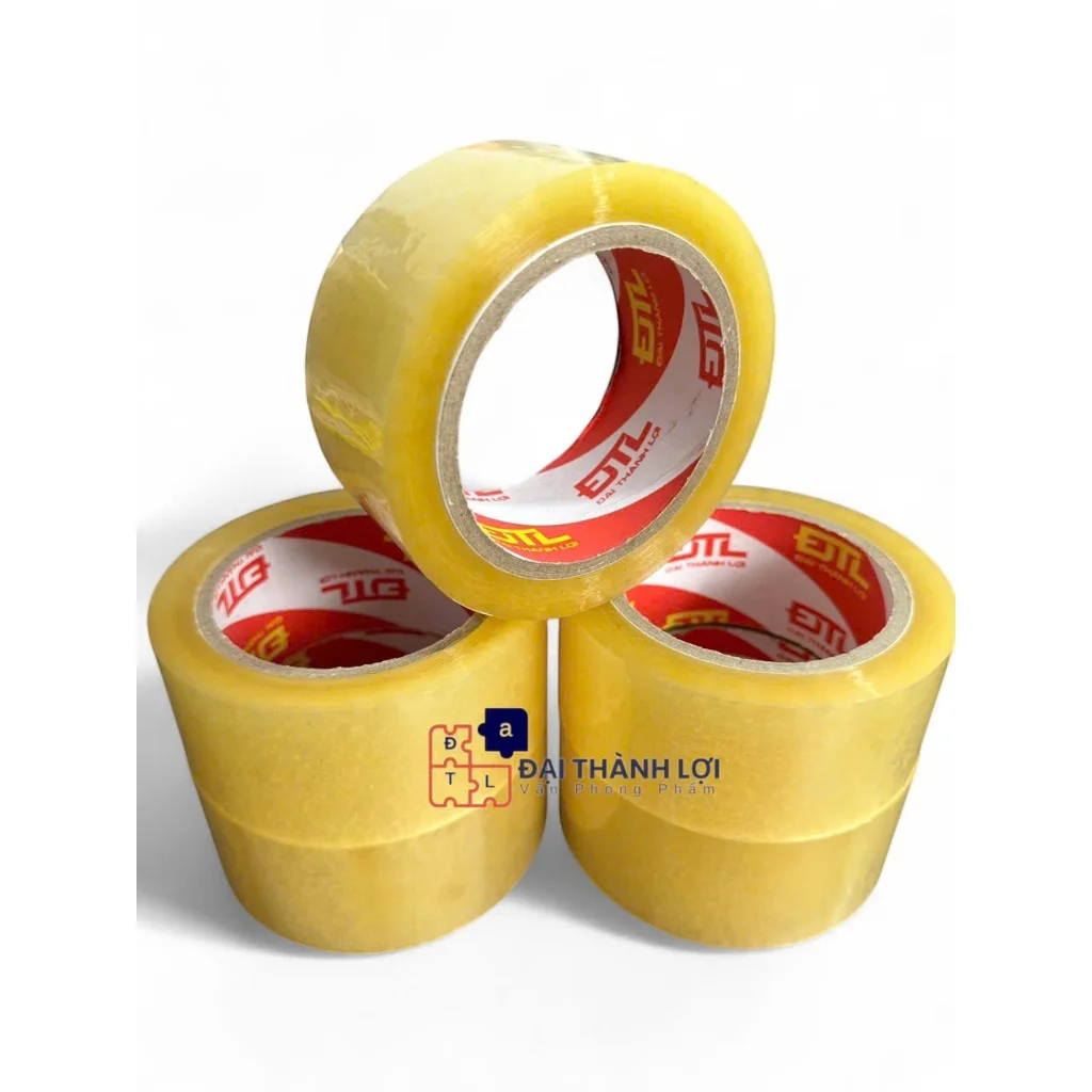 Băng keo trong, đục 120 yard 1kg2(1 CÂY 6 CUỘN) LÕI MỎNG 5mm