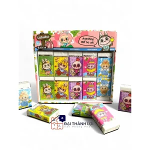 Gôm Bút Chì / Tẩy Bút Chì Eraser Hình Dễ Thương Màu Trắng Tẩy Sạch Ít Vụn, Bọc Ni Lông E6138