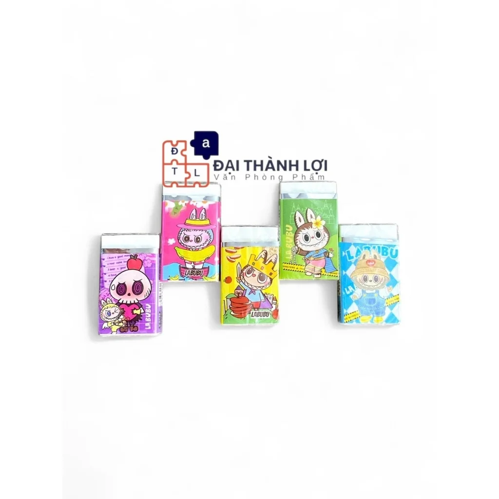 Gôm Bút Chì / Tẩy Bút Chì Eraser Hình Dễ Thương Màu Trắng Tẩy Sạch Ít Vụn, Bọc Ni Lông E6138