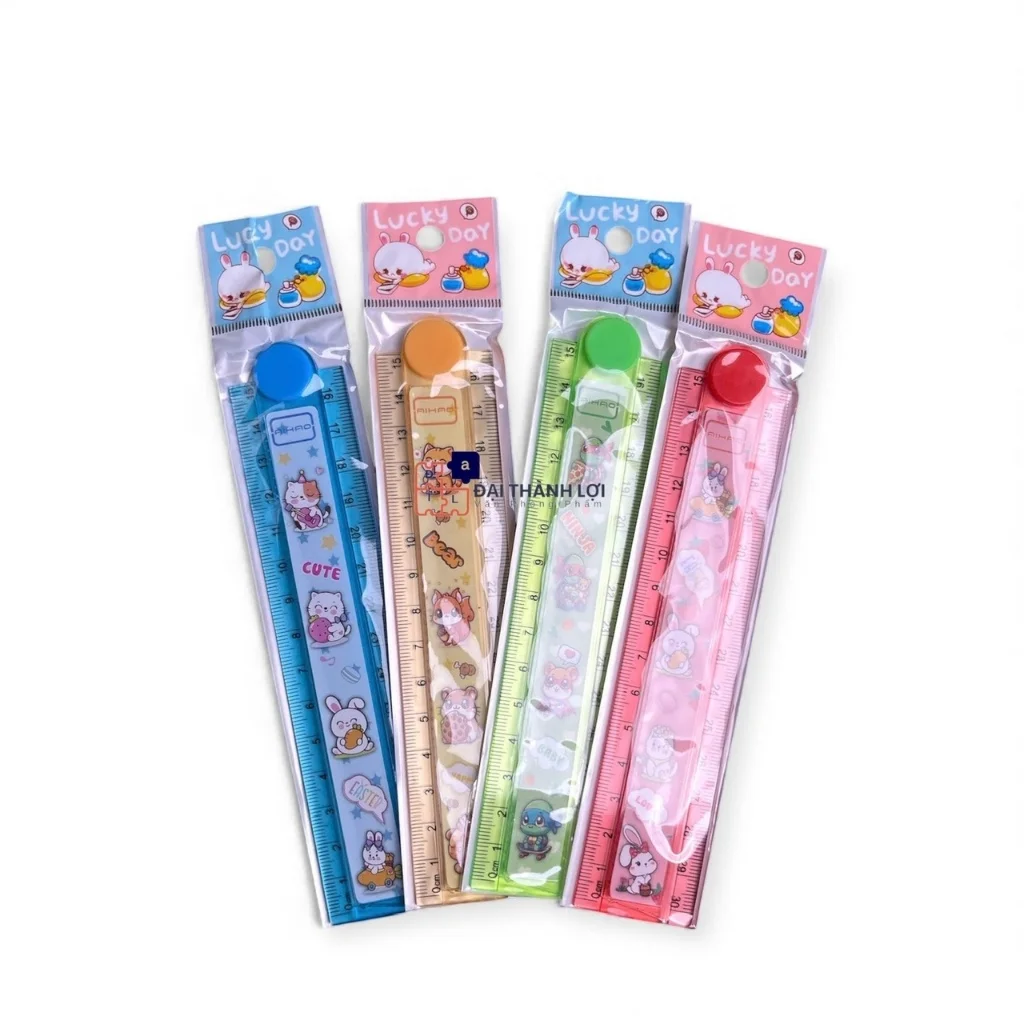 Thước Kẻ Gấp Nhựa Aihao 30cm kiểu hình dễ thương