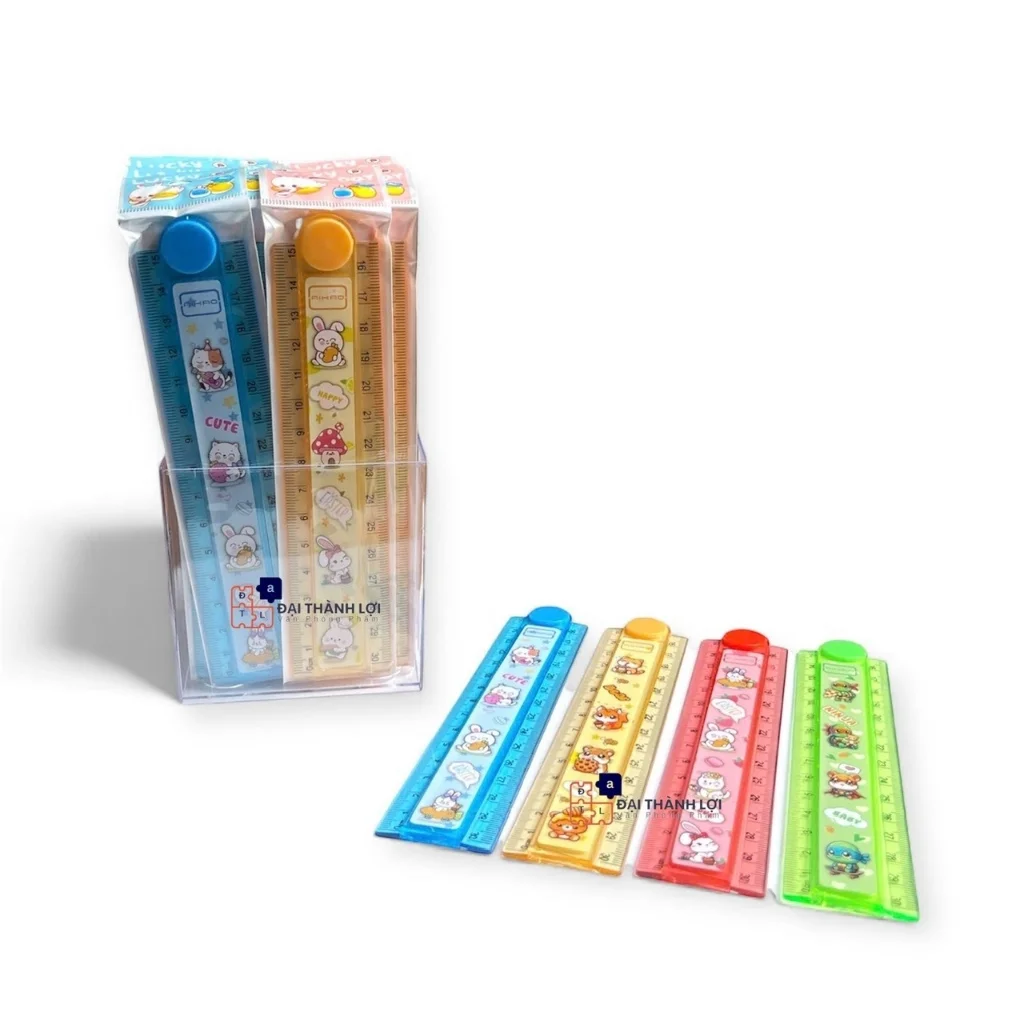 Thước Kẻ Gấp Nhựa Aihao 30cm kiểu hình dễ thương
