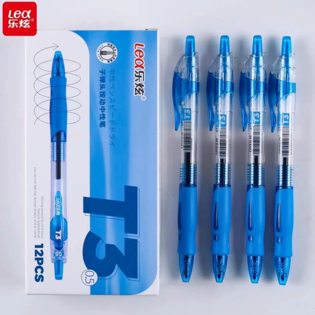 Bút Gel T3 Hiệu LEX / KING Ngòi 0.5MM/Màu Mực Đậm, Tươi Sáng, Ngòi Êm, Dễ Sử Dụng