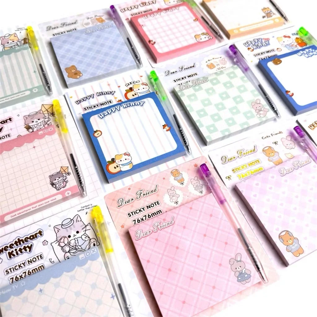 Giấy Note Cute Ghi Chú Văn Phòng Phẩm TẬP 50 TỜ - giấy note ghi chú decal - đồ dùng học tập