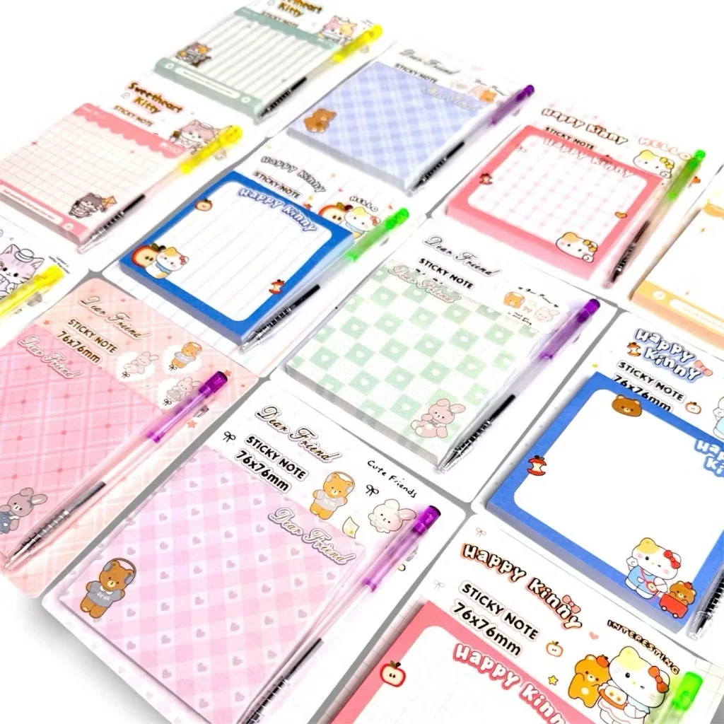 Giấy Note Cute Ghi Chú Văn Phòng Phẩm TẬP 50 TỜ - giấy note ghi chú decal - đồ dùng học tập
