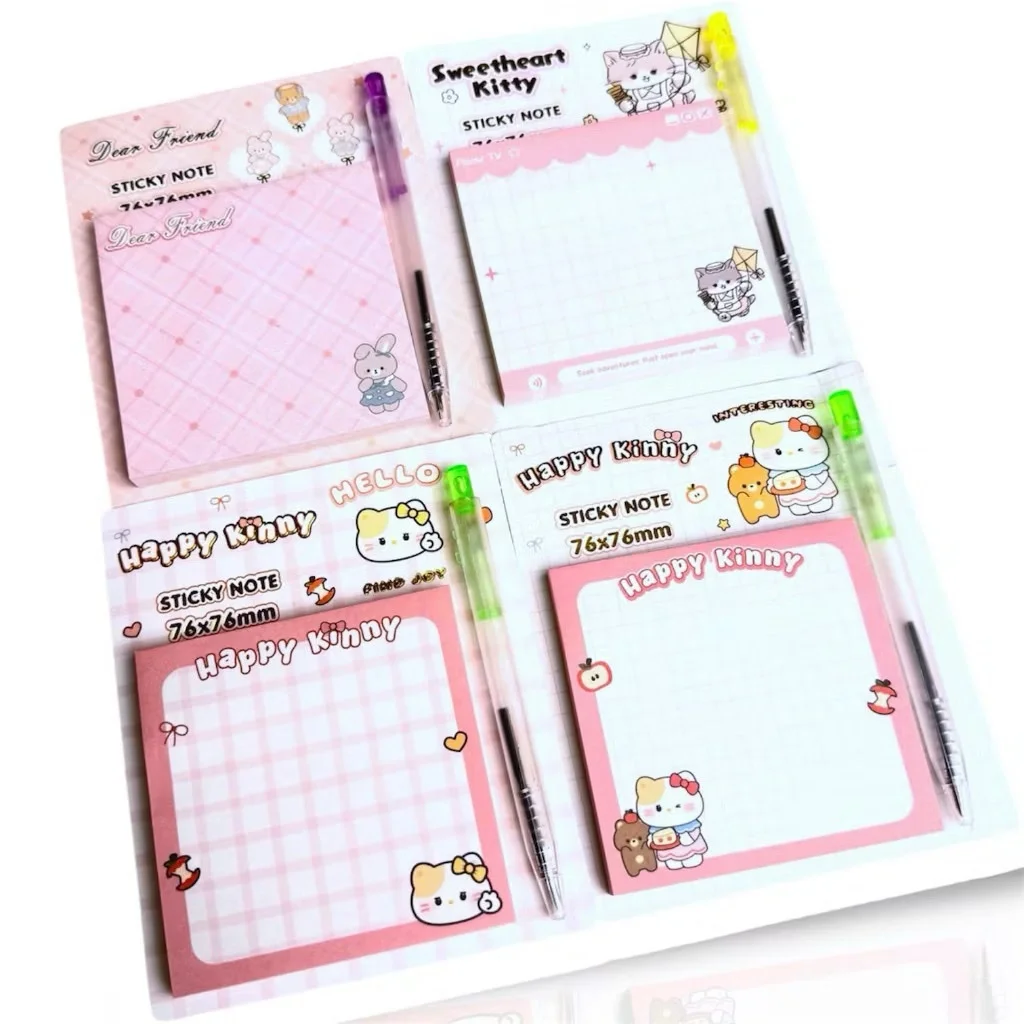Giấy Note Cute Ghi Chú Văn Phòng Phẩm TẬP 50 TỜ - giấy note ghi chú decal - đồ dùng học tập
