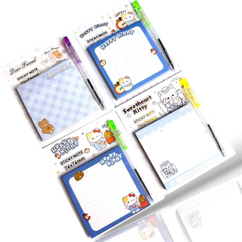 Giấy Note Cute Ghi Chú Văn Phòng Phẩm TẬP 50 TỜ - giấy note ghi chú decal - đồ dùng học tập