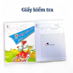 Tệp 20 Tờ Giấy Kiểm Tra 4 Ô Ly – Giấy 80 gsm Cao Cấp, Không Lem