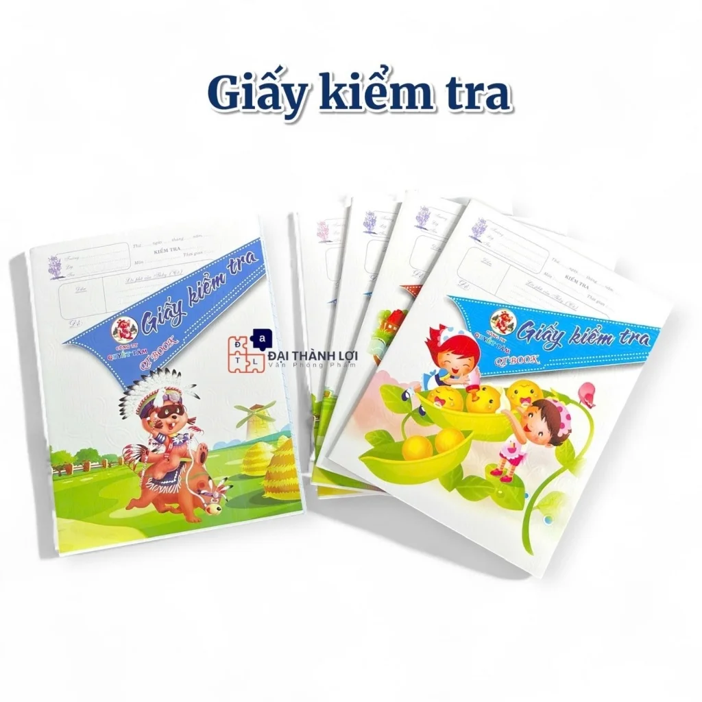 Tệp 20 Tờ Giấy Kiểm Tra 4 Ô Ly – Giấy 80 gsm Cao Cấp, Không Lem