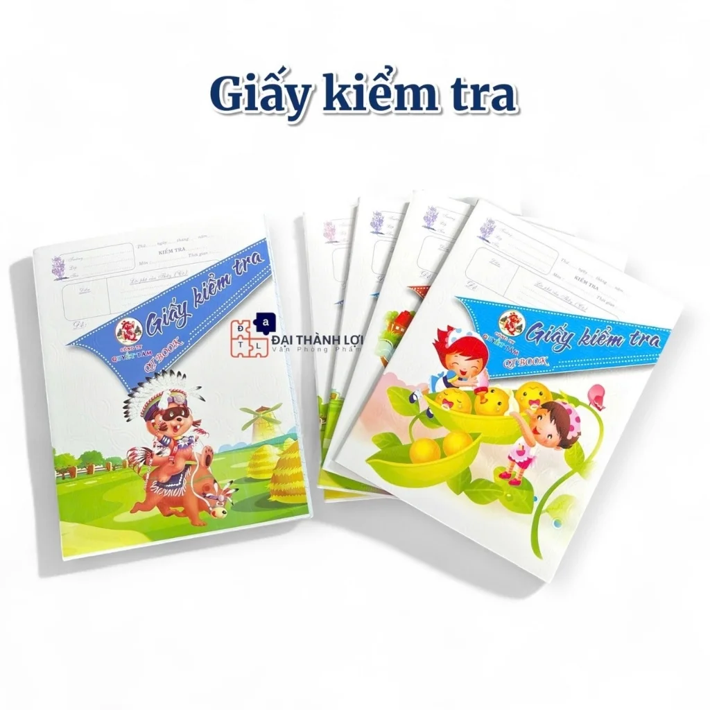 Tệp 20 Tờ Giấy Kiểm Tra 4 Ô Ly – Giấy 80 gsm Cao Cấp, Không Lem