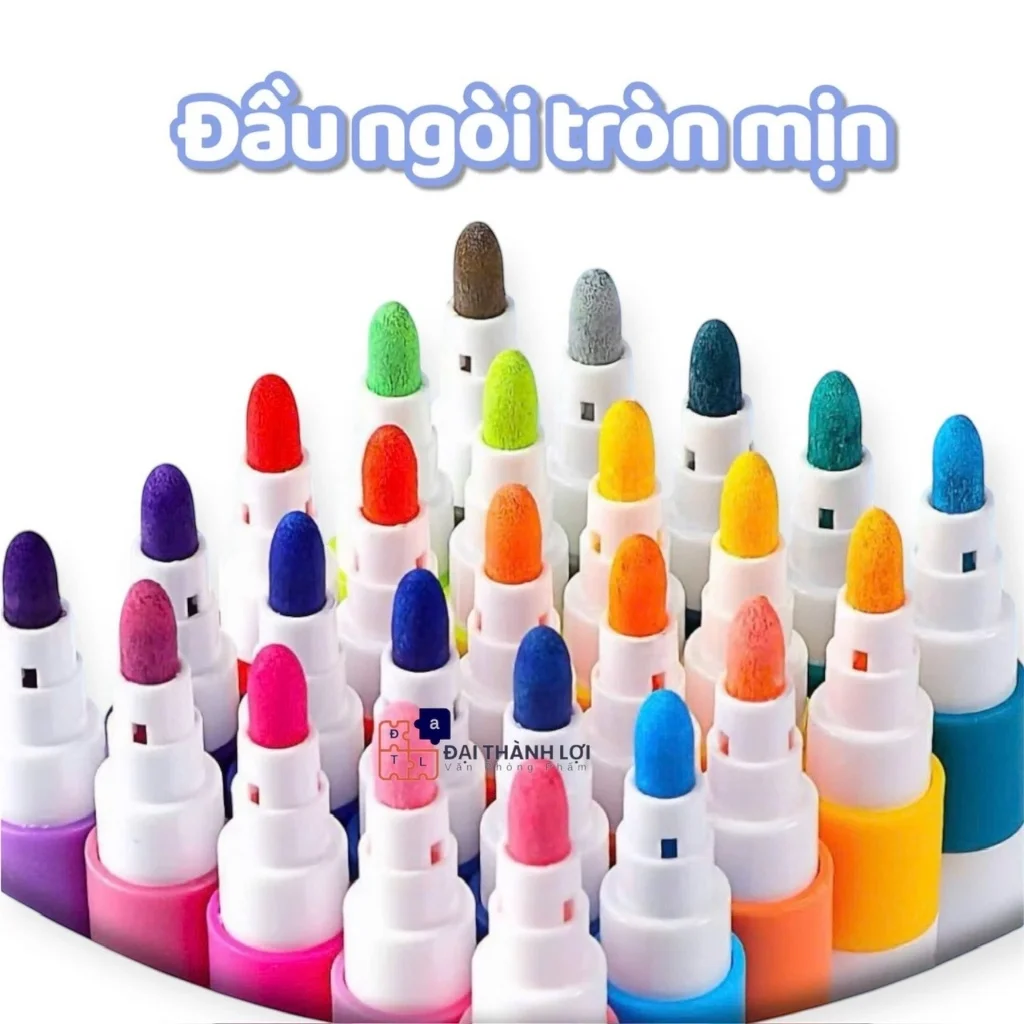 Hộp Bút 36/48 Màu Acrylic Marke Cao Cấp Chống Nước , Màu Sắc Tươi Sáng - Bút Lông Màu Vẽ Trên Mọi Chất Liệu