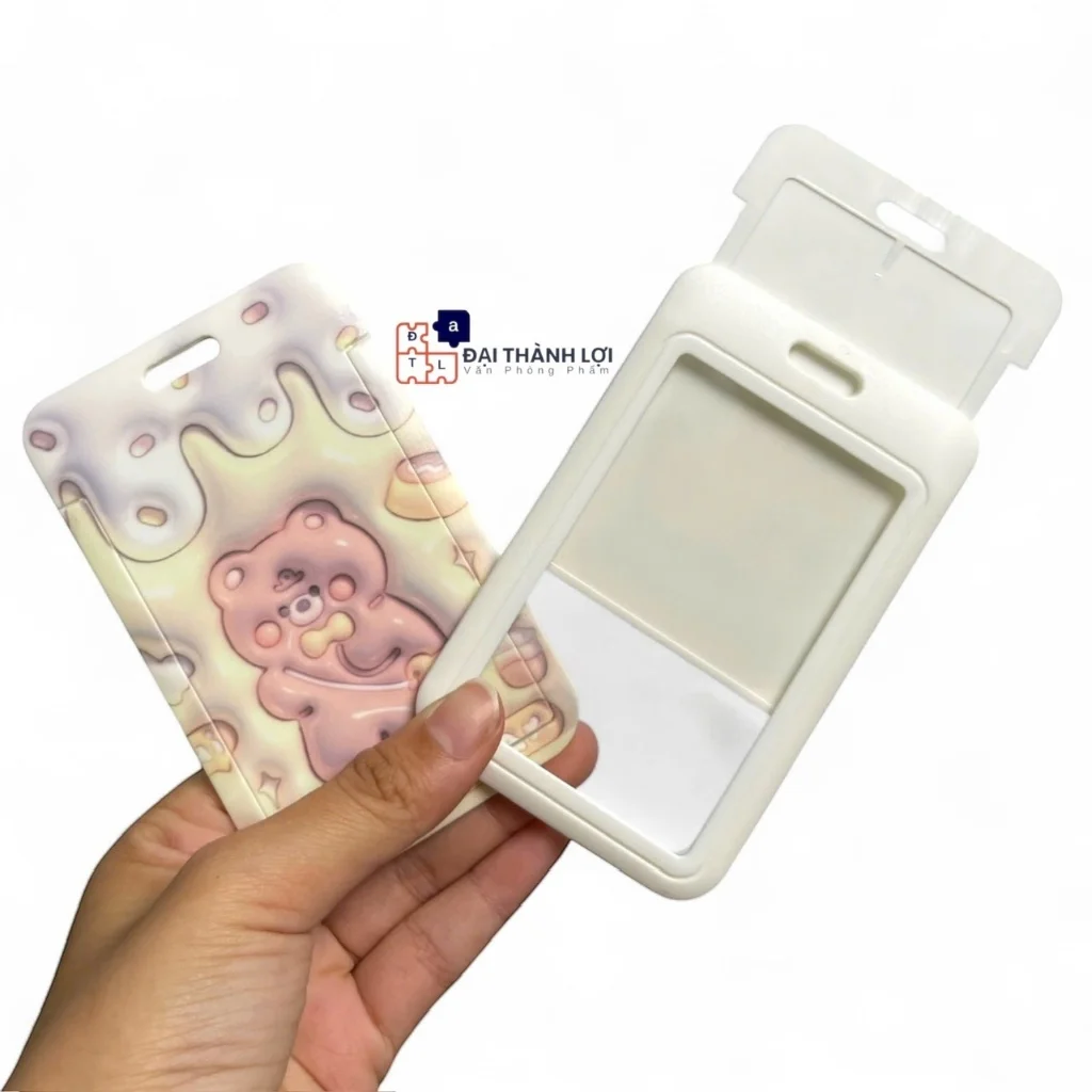 Thẻ đeo bảng tên học sinh in hình 3D siêu dễ thương kích thước 2 x 33 cm