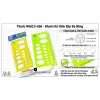 Thước Vẽ Hình Elip / Thước Lỗ Kỹ Thuật Hình Học Nhựa Dẻo WinQ Qui Lực E 606 Vẽ Hình Elip Kích Cỡ Từ 4mm đến 55mm