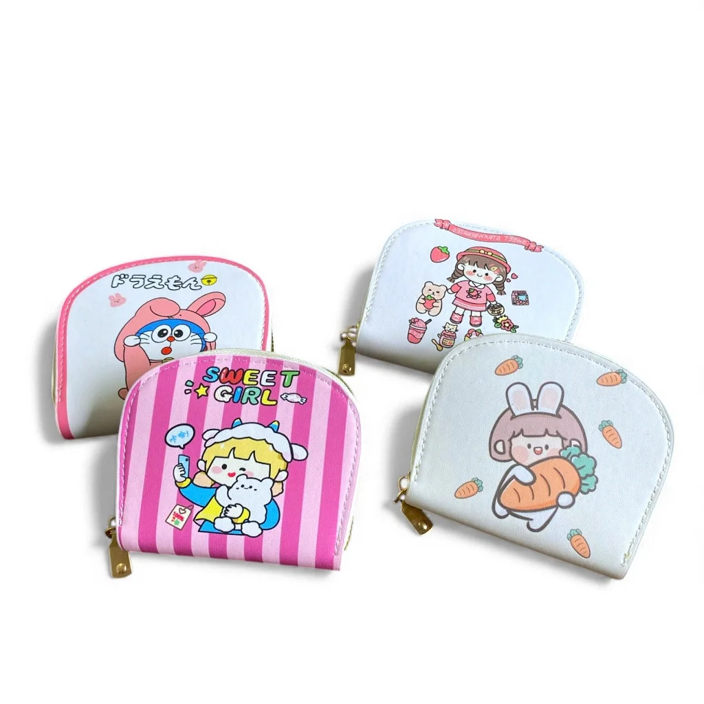 Ví bóp bầu mini ngắn nhỏ gọn cầm tay bỏ túi thời trang dễ thương cute giá rẻ Cô