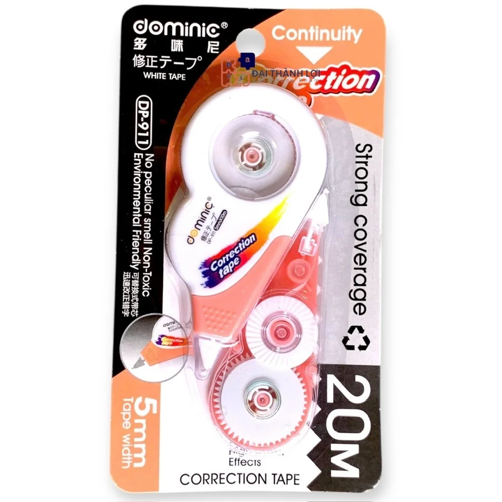 Vĩ Xóa Kéo Dominic Kèm 1 Ruột Thay Thế Dài 20m, Bôi Xóa Dễ Dàng,Chất Lượng(Mẫu Ngẫu Nhiên)