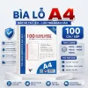 Bìa lỗ (File lỗ) với mép viền bìa nhựa 11 lỗ trong suốt, ép chắc chắn, cực dai đựng nhiều tờ giấy A4