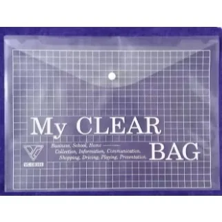 Bìa Nút Nhựa A4/F4 My Clear Bag, Bìa Sơ Mi PP Dày Trong Suốt Bảo Vệ Tài Liệu