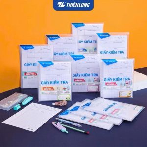 Tệp 20 Tờ Giấy kiểm tra A5 Thiên Long TP-GKT07 4 ôly vuông