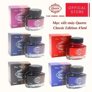 Mực viết máy Queen 45ml - Classic Edition/Phiên bản Cổ Điển (Tiêu chuẩn Mỹ & Châu Âu)